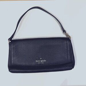 kate spade new york Small Black Leather Purse/Wristlet EUC